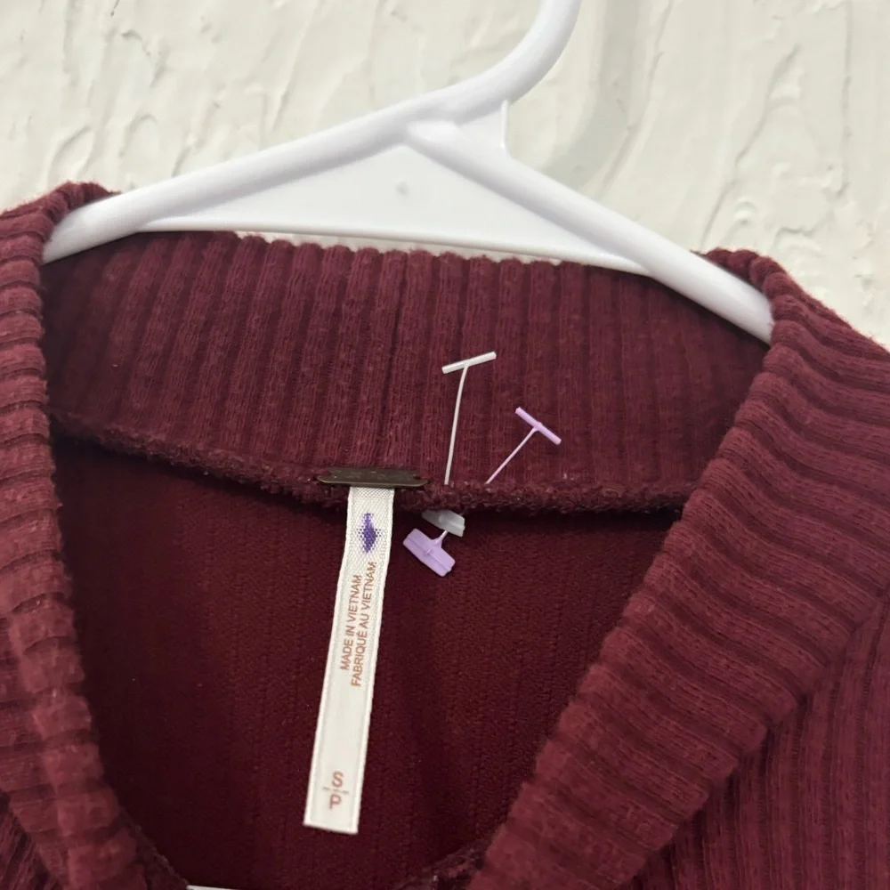 Free People - Mary Jane Dress in Maroon - Picture 5 of 7